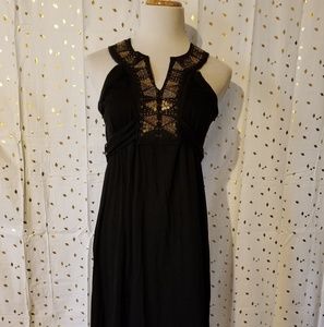 Banana Republic blk midi, sleeveless,  sequined